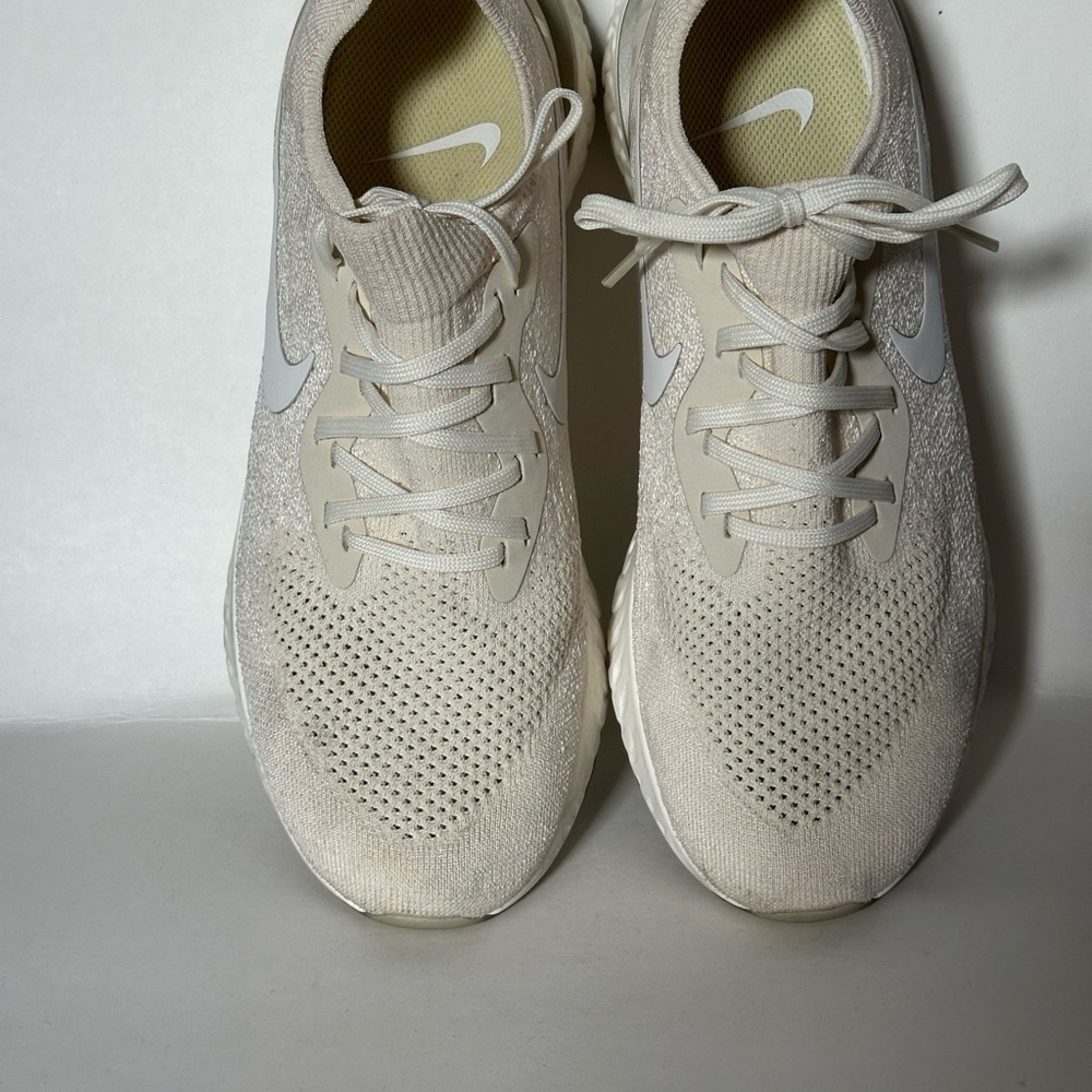 Nike Free React Beige Athletic Sneakers